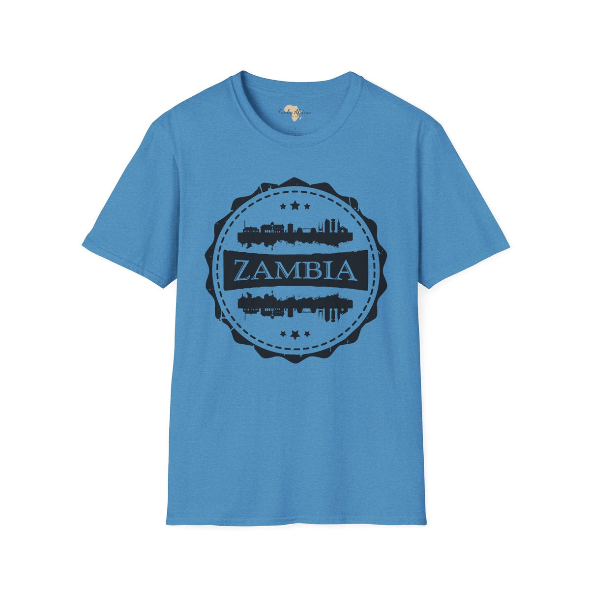 Zambia Stamp unisex tee Printify