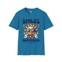 Smiles and happiness unisex softstyle tee