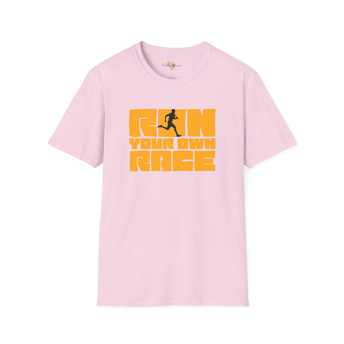 Run your own race unisex softstyle tee Funky African