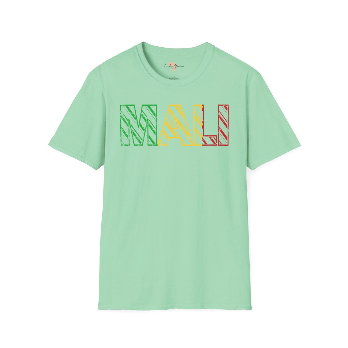 Malian text unisex softstyle tee Funky African