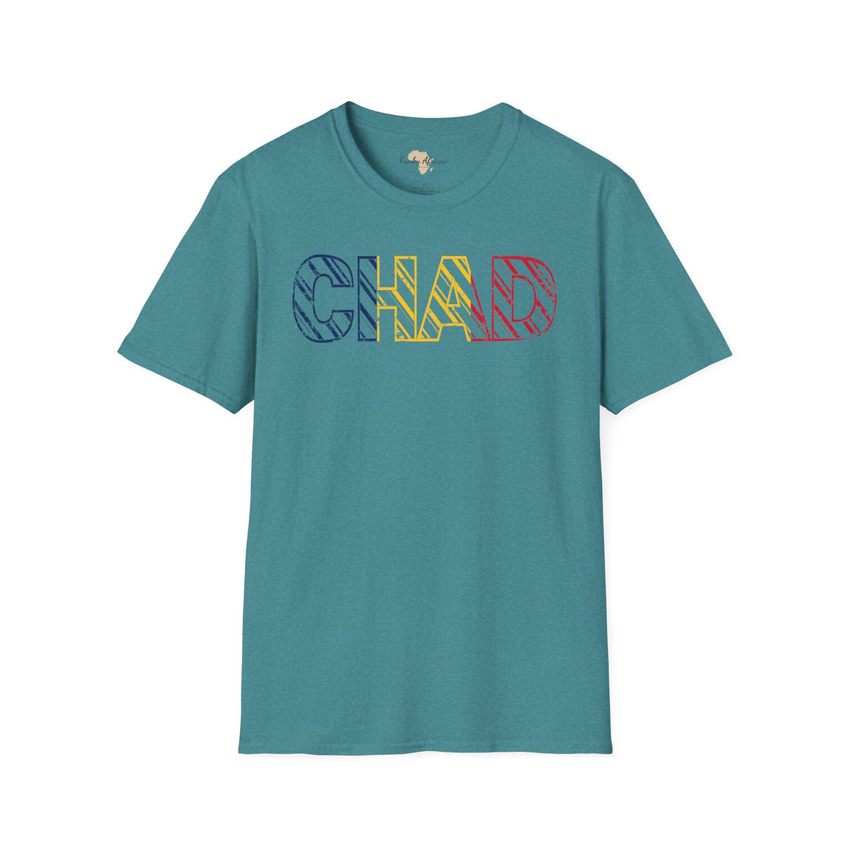 Chad text unisex softstyle tee Funky African
