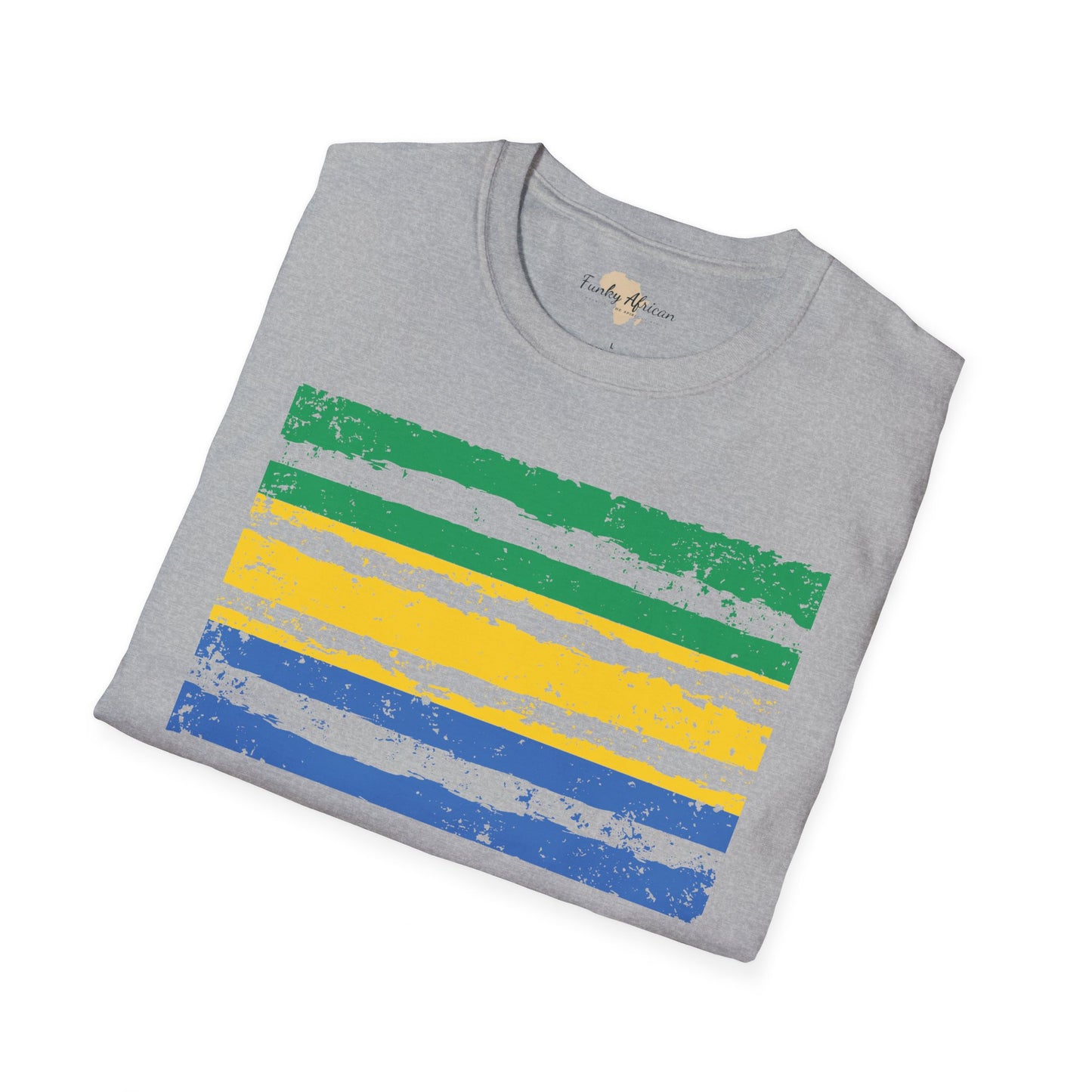 Gabon strip unisex softstyle tee