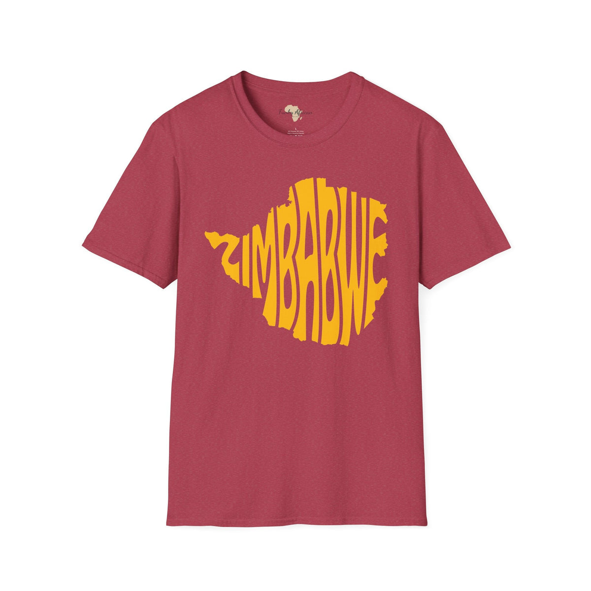 Zimbabwe cut unisex softstyle tee Funky African