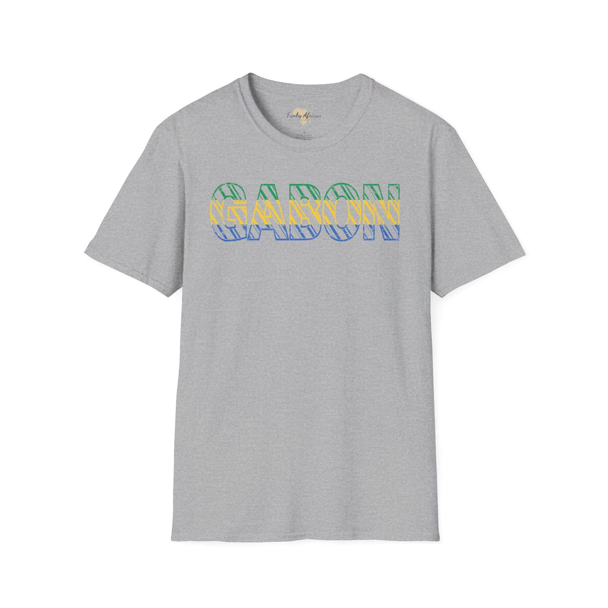 Gabon text unisex softstyle tee Funky African