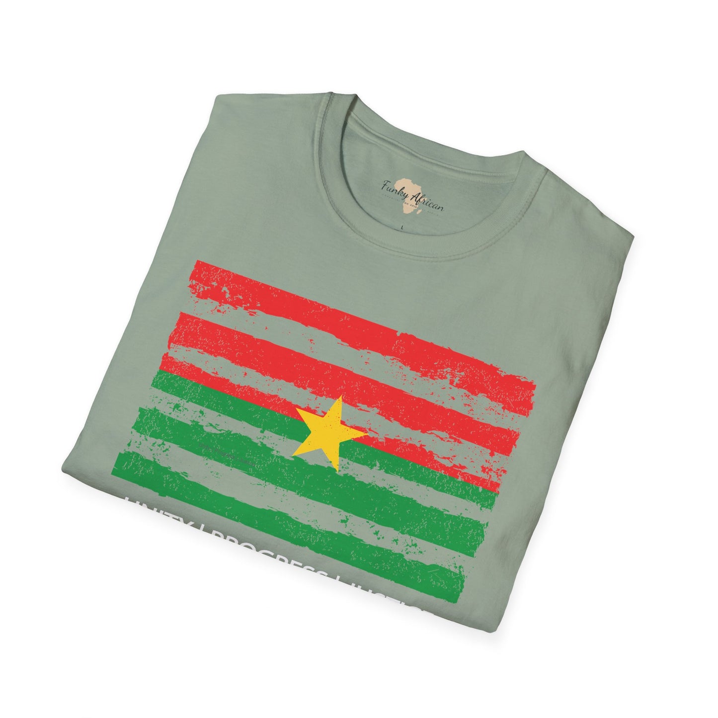 Burkina Faso strip unisex softstyle tee