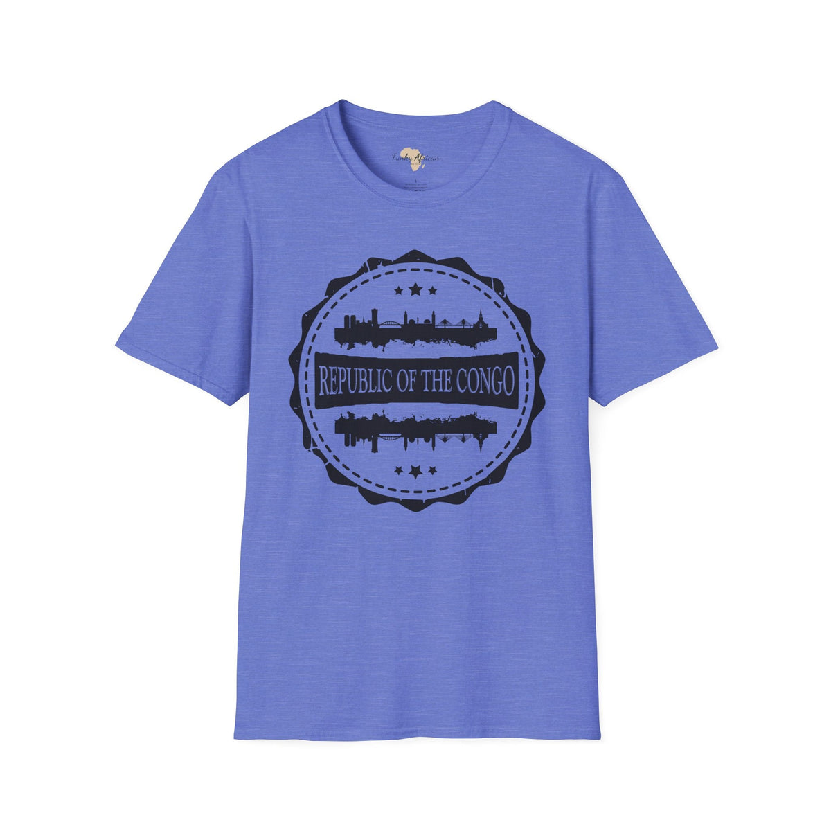 Republic of the Congo Stamp unisex tee Funky African
