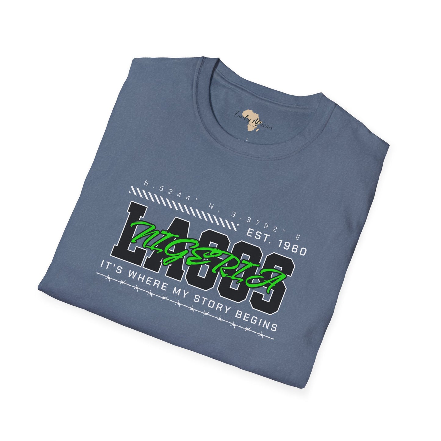 Lagos nigeria unisex softstyle tee