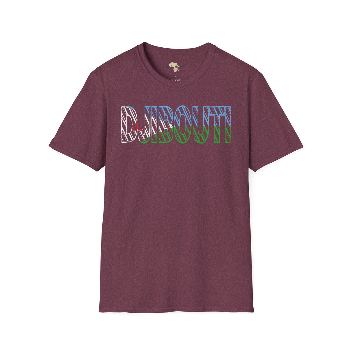 Djibouti text unisex softstyle tee Funky African