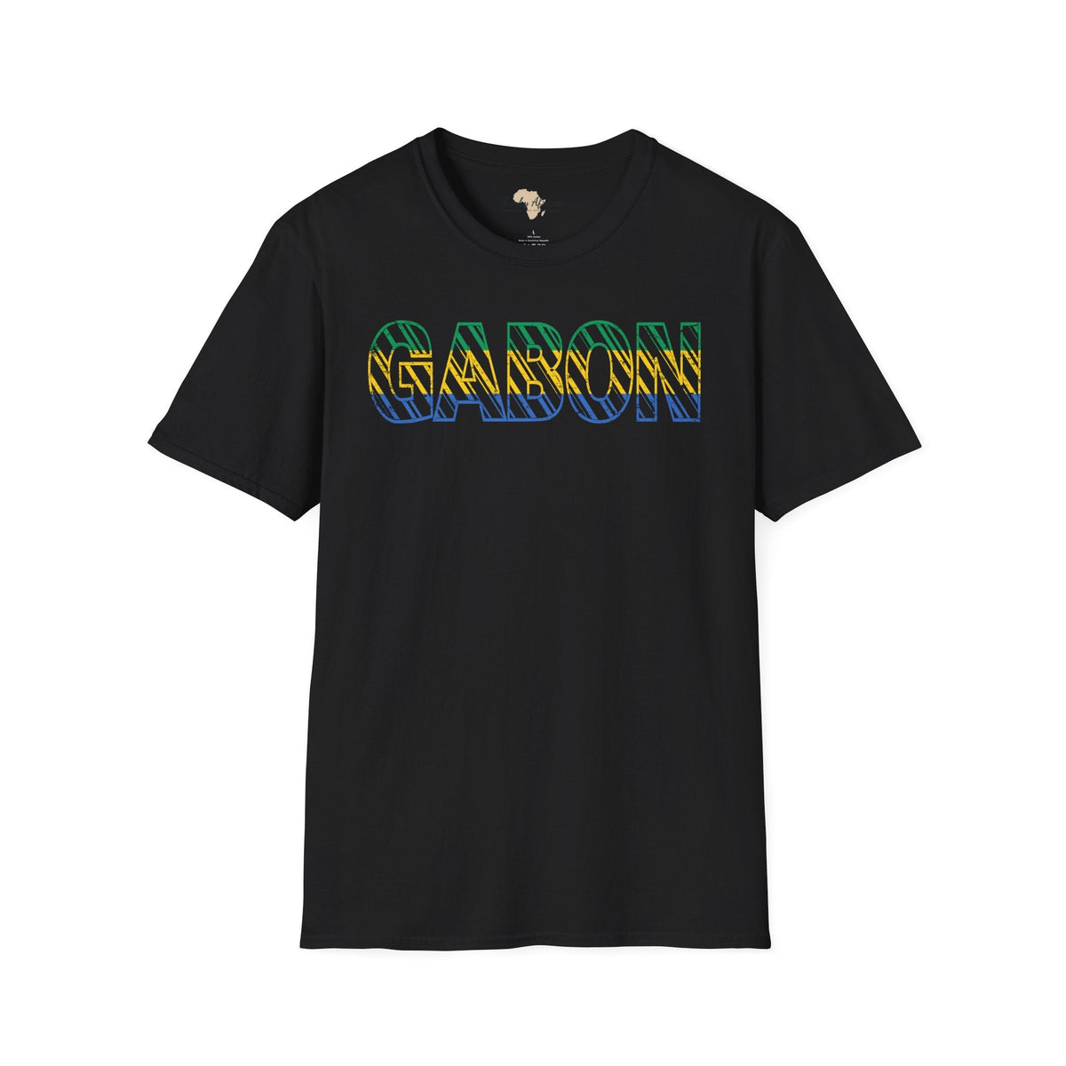 Gabon text unisex softstyle tee Funky African