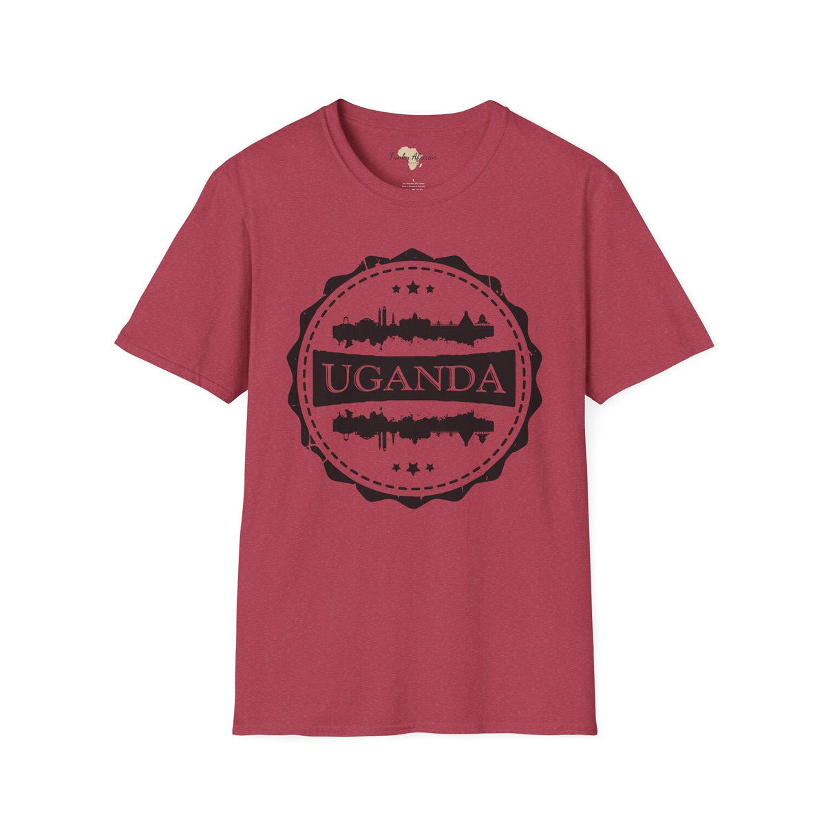 Uganda Stamp unisex tee Printify