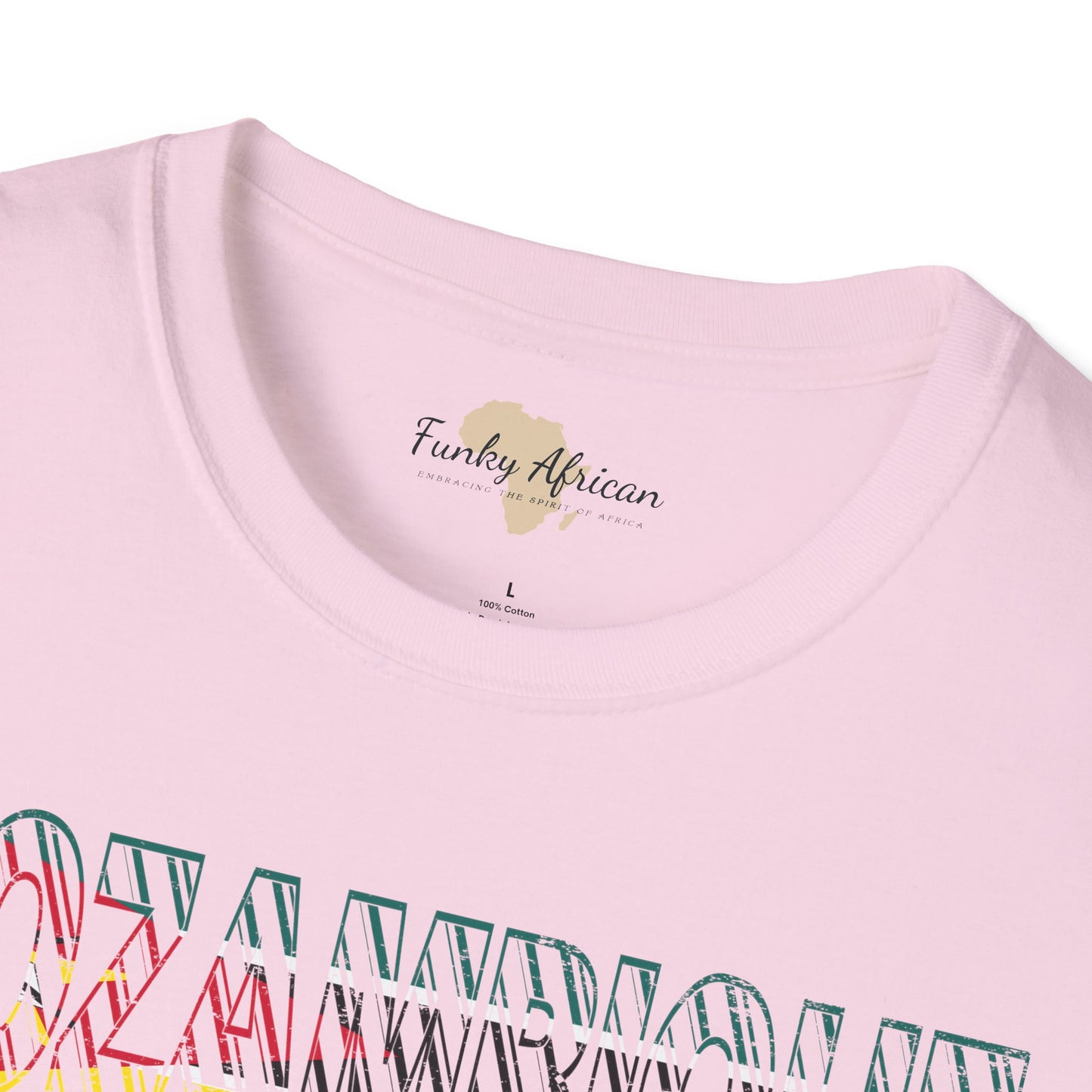 Mozambique text unisex softstyle tee