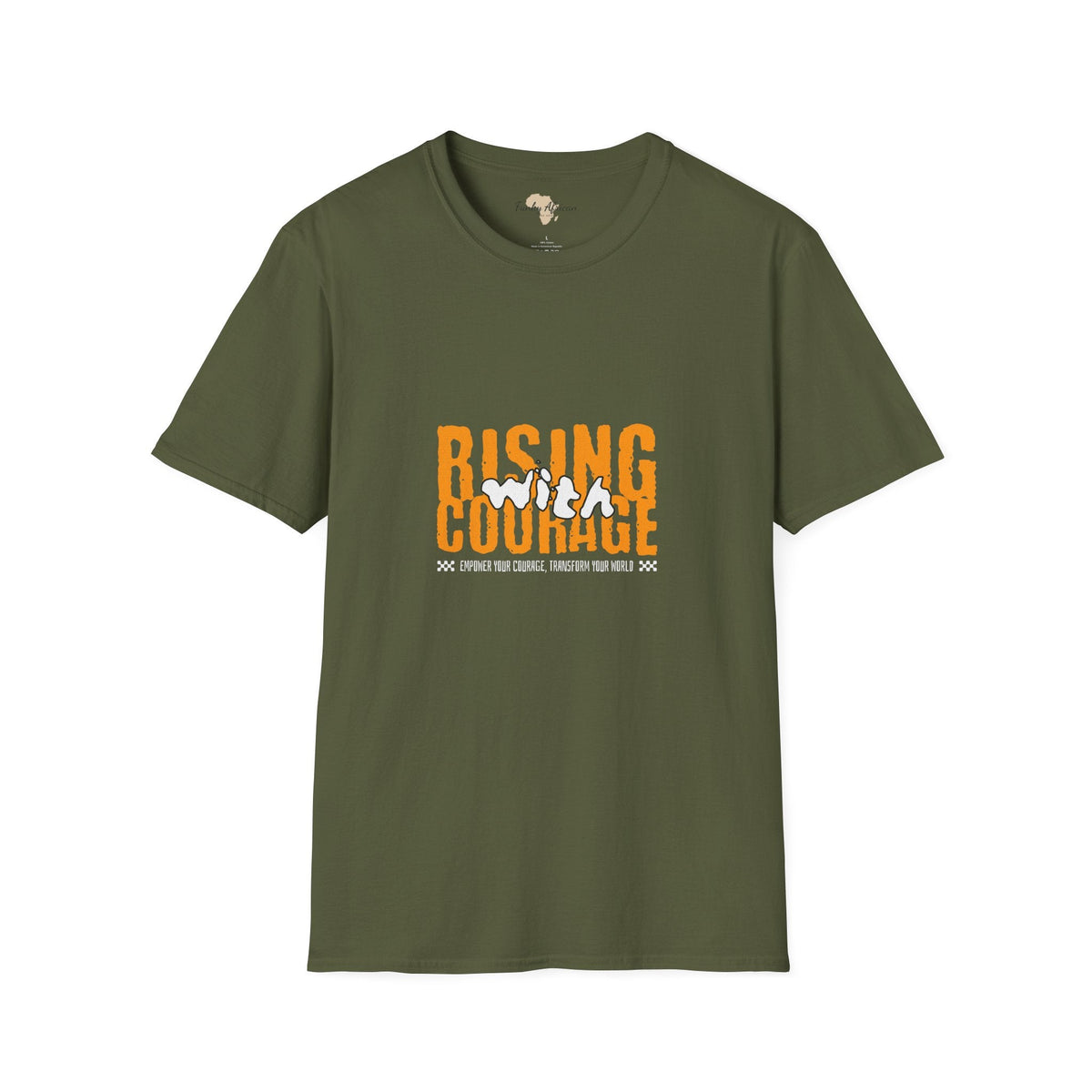 Rising with courage unisex softstyle tee Funky African