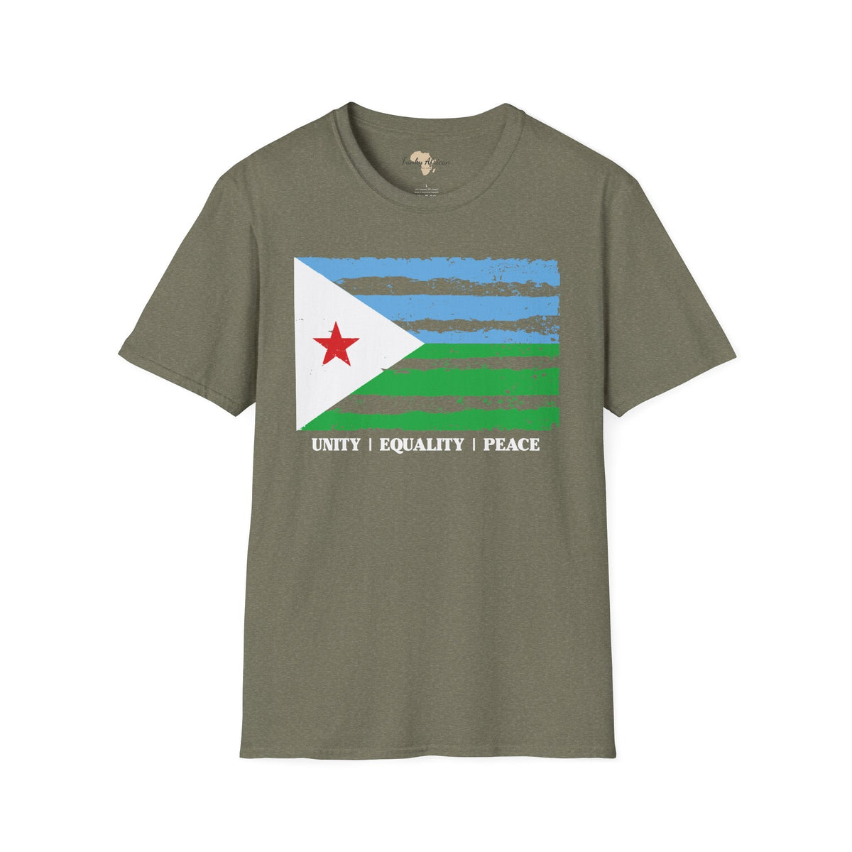 Djibouti strip unisex softstyle tee Funky African