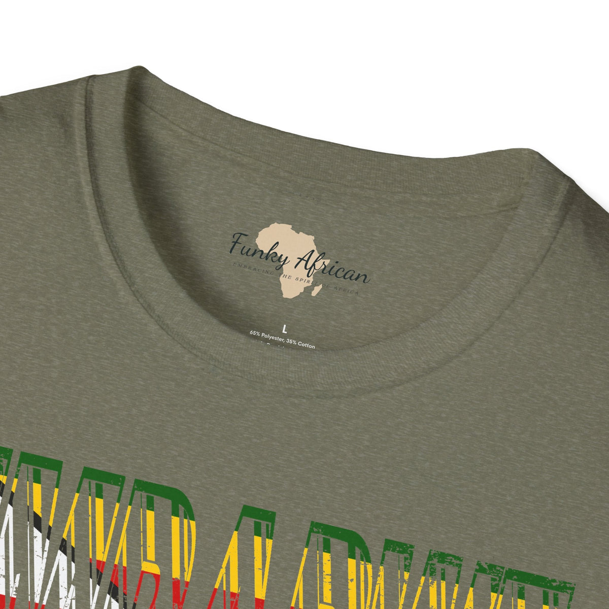 Zimbabwe text unisex softstyle tee Funky African