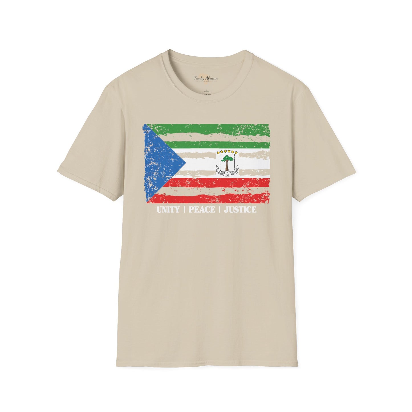 Equatorial Guinea strip unisex softstyle tee