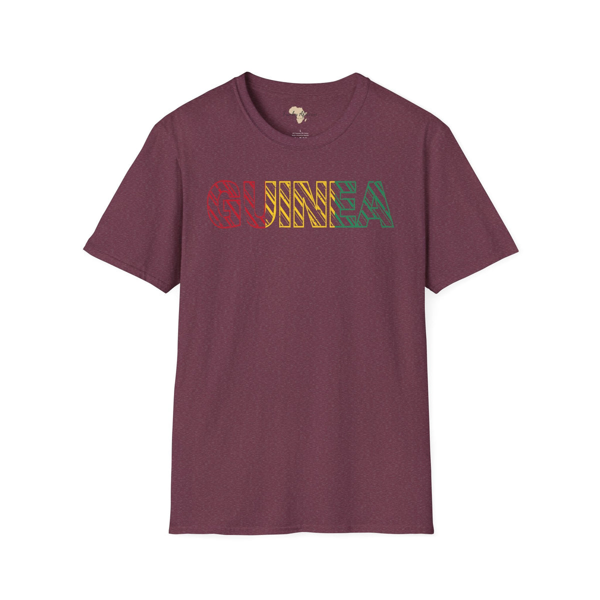 Guinea text unisex softstyle tee Funky African