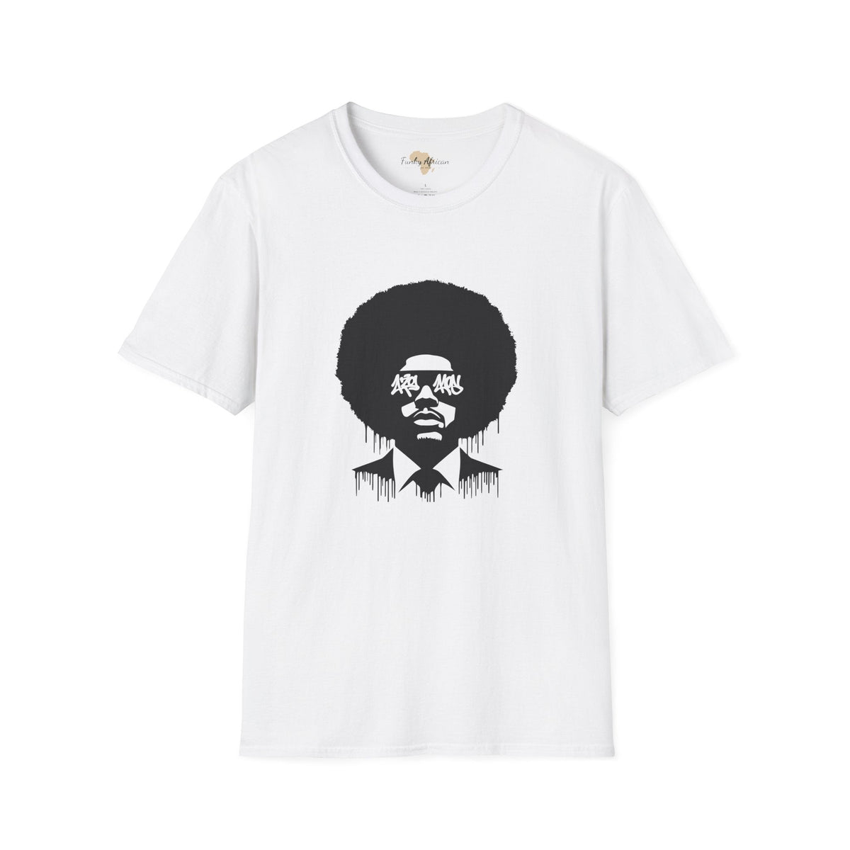 Afro graffiti unisex softstyle tee Funky African