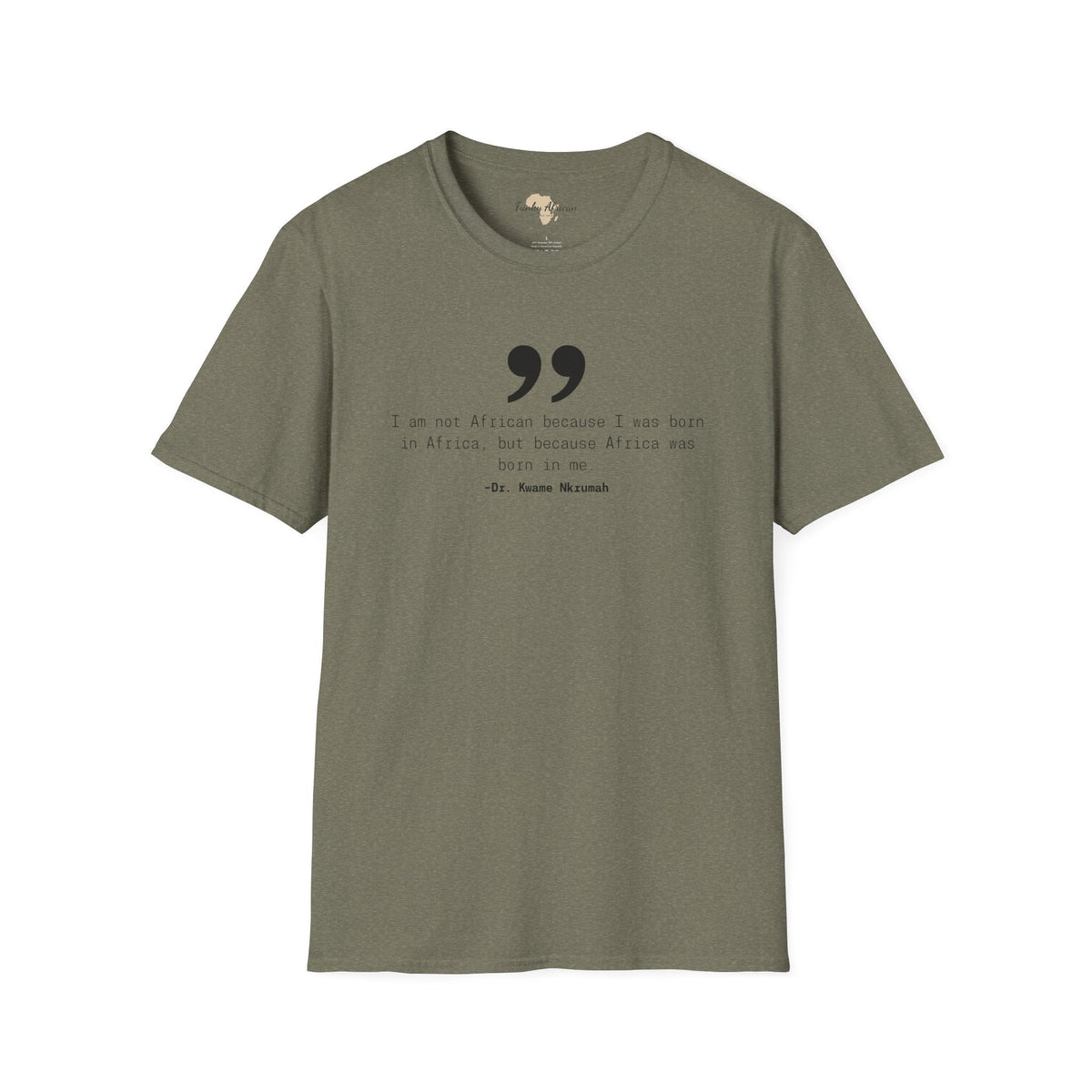 Africa in me unisex softstyle tee Funky African