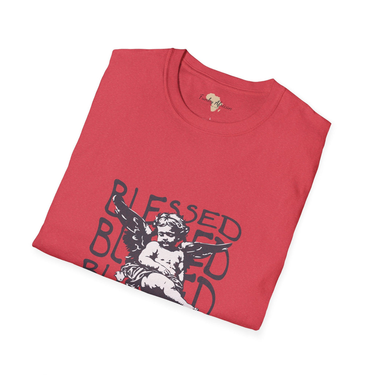 Blessed unisex softstyle tee Funky African