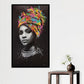 Turban African woman canvas painting