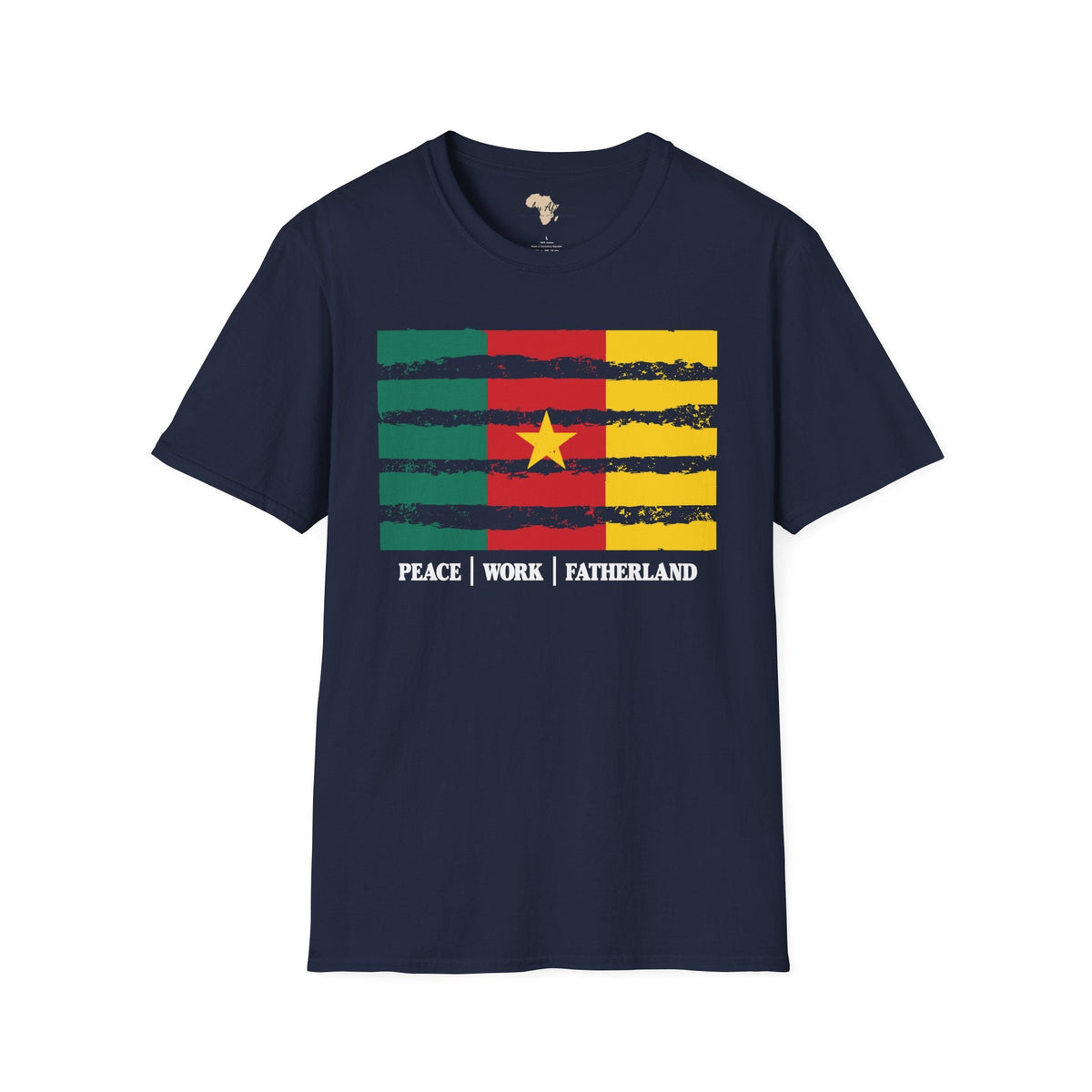 Cameroon strip unisex softstyle tee Funky African
