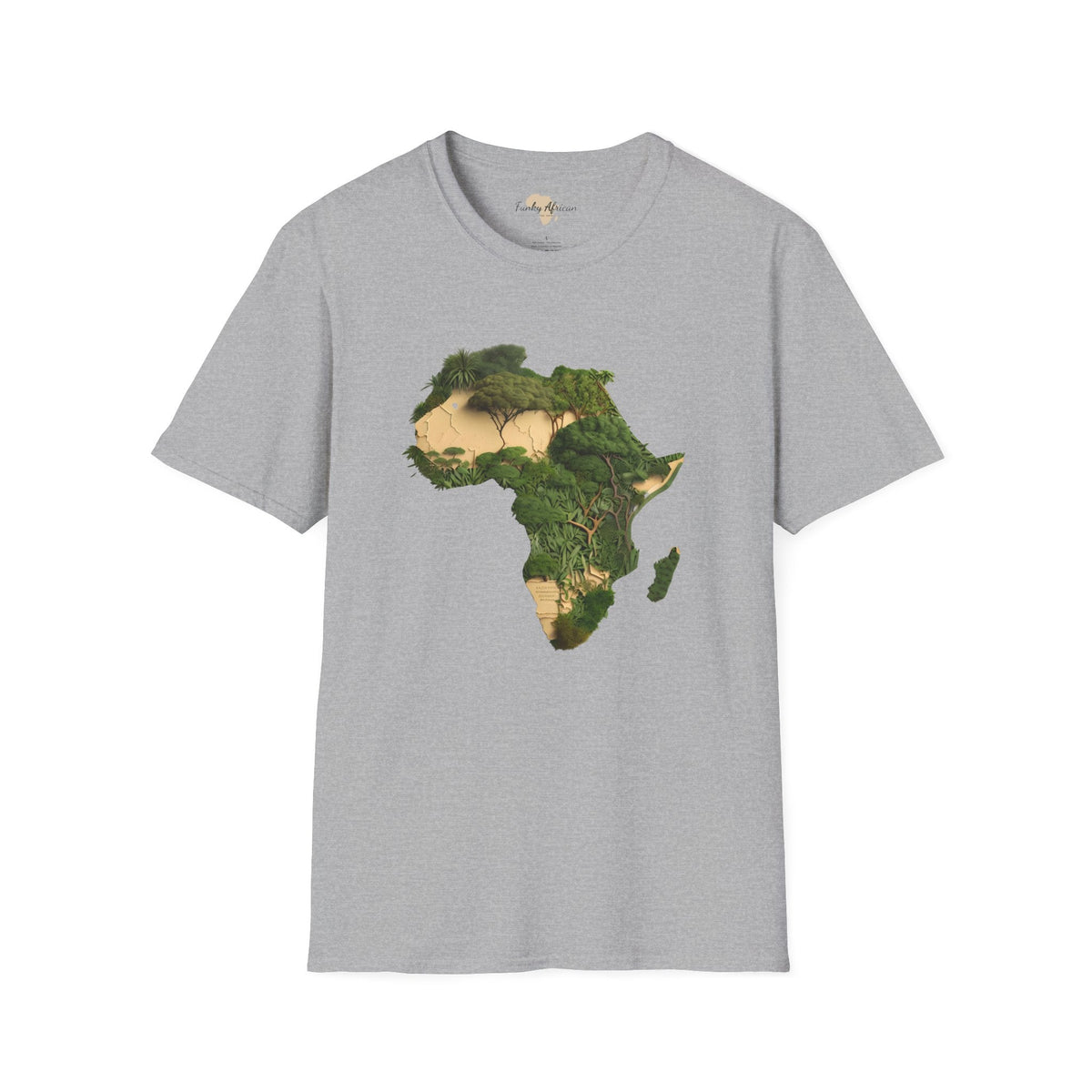 African forest unisex softstyle tee Funky African