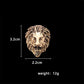 Vintage African Lion Brooch Men's Domineering King Of Grassland