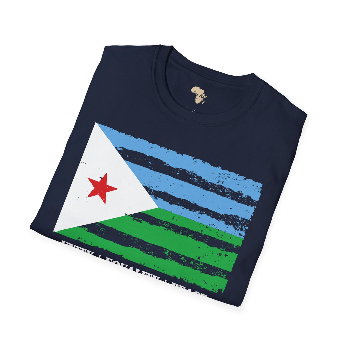 Djibouti strip unisex softstyle tee Funky African