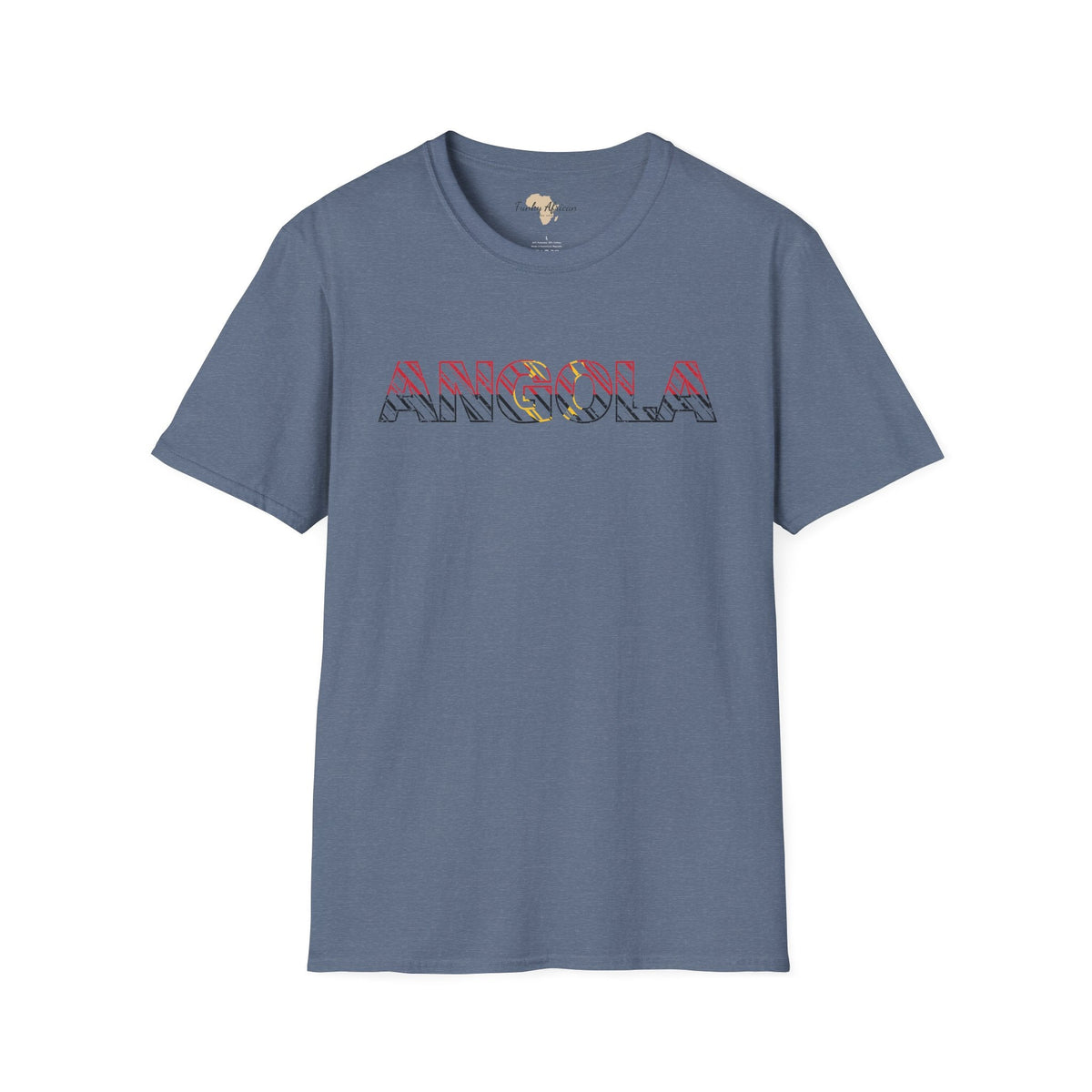 Angola text unisex softstyle tee Funky African