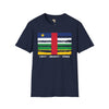Central African Republic strip unisex softstyle tee