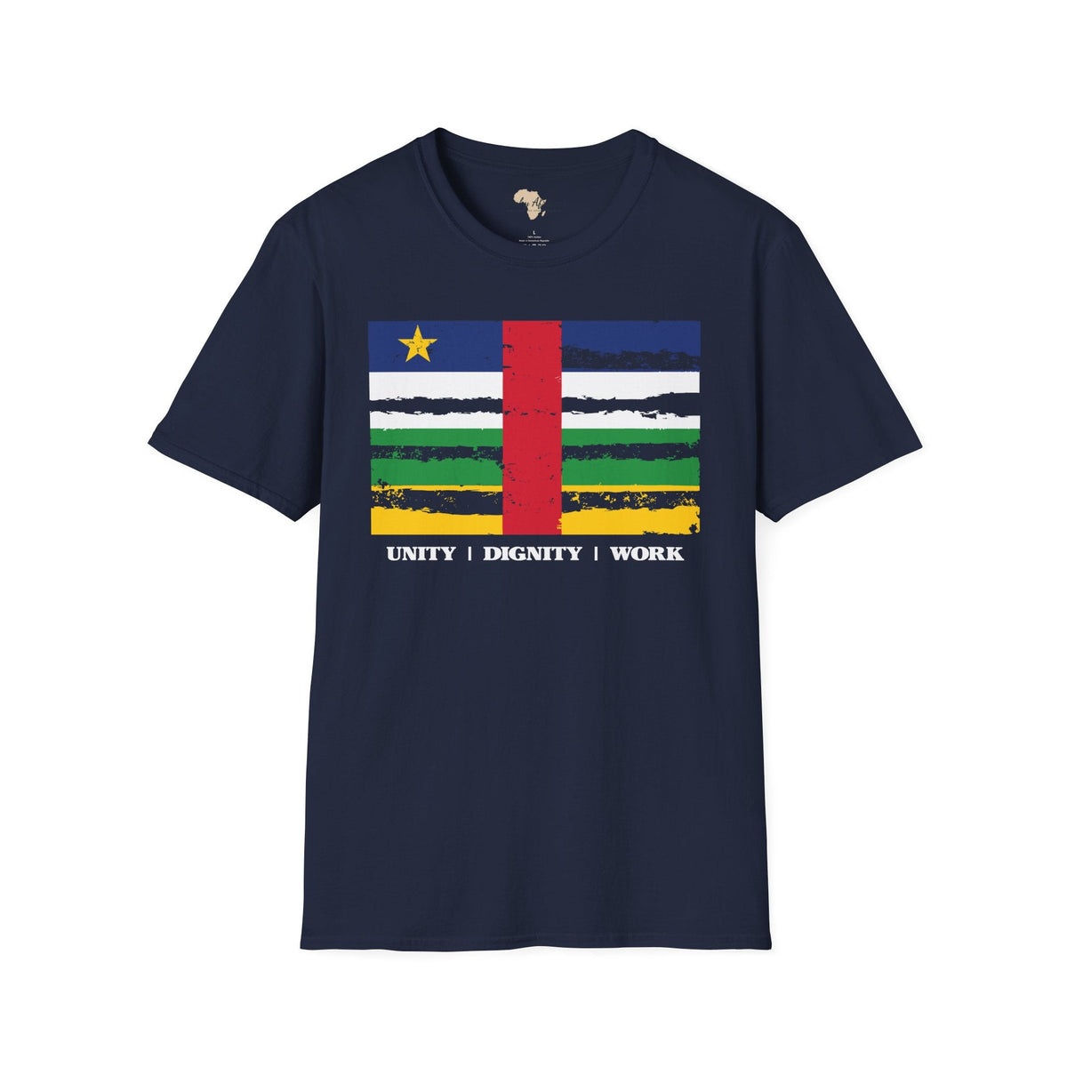 Central African Republic strip unisex softstyle tee Funky African