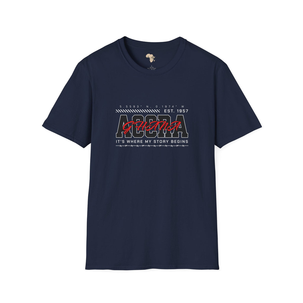 Accra Ghana unisex softstyle tee Funky African