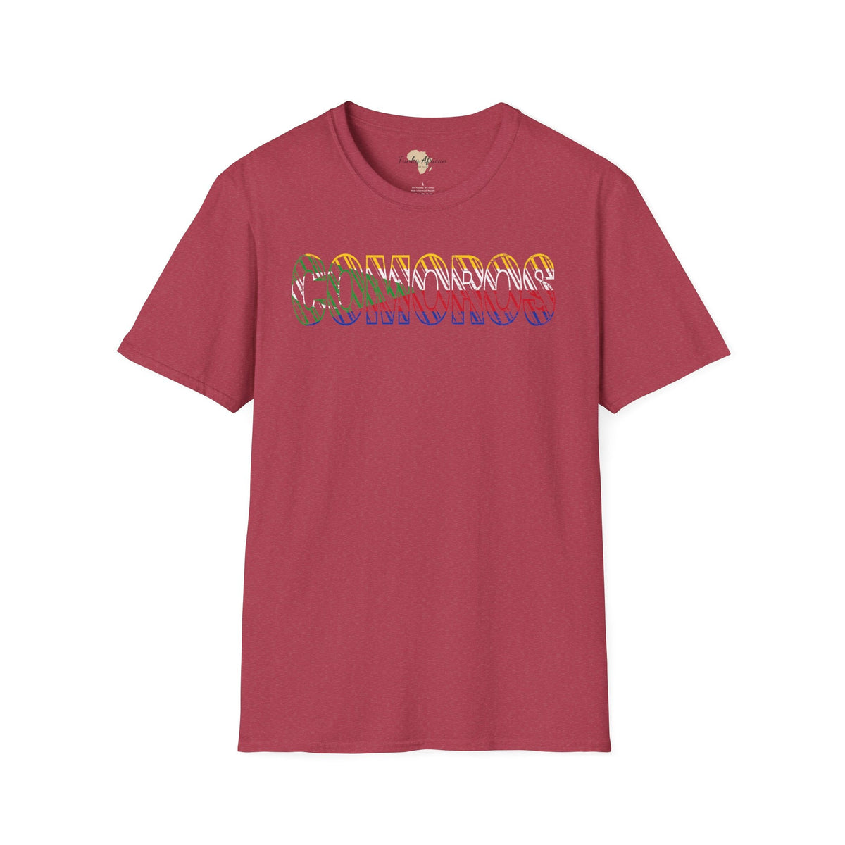 Comoros text unisex softstyle tee Funky African