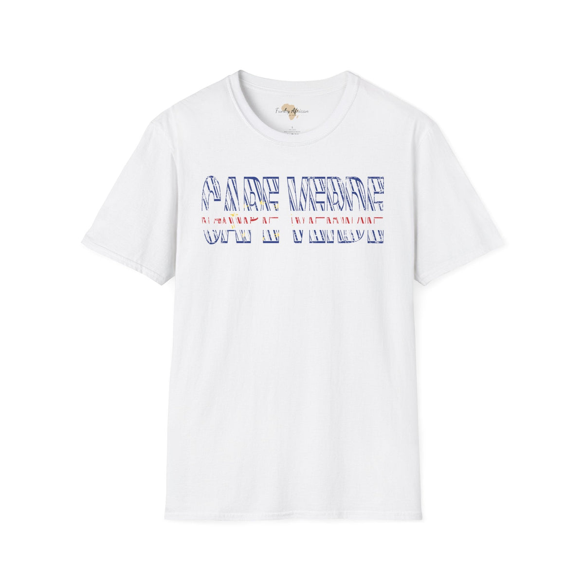 Cabo Verde text unisex softstyle tee Funky African
