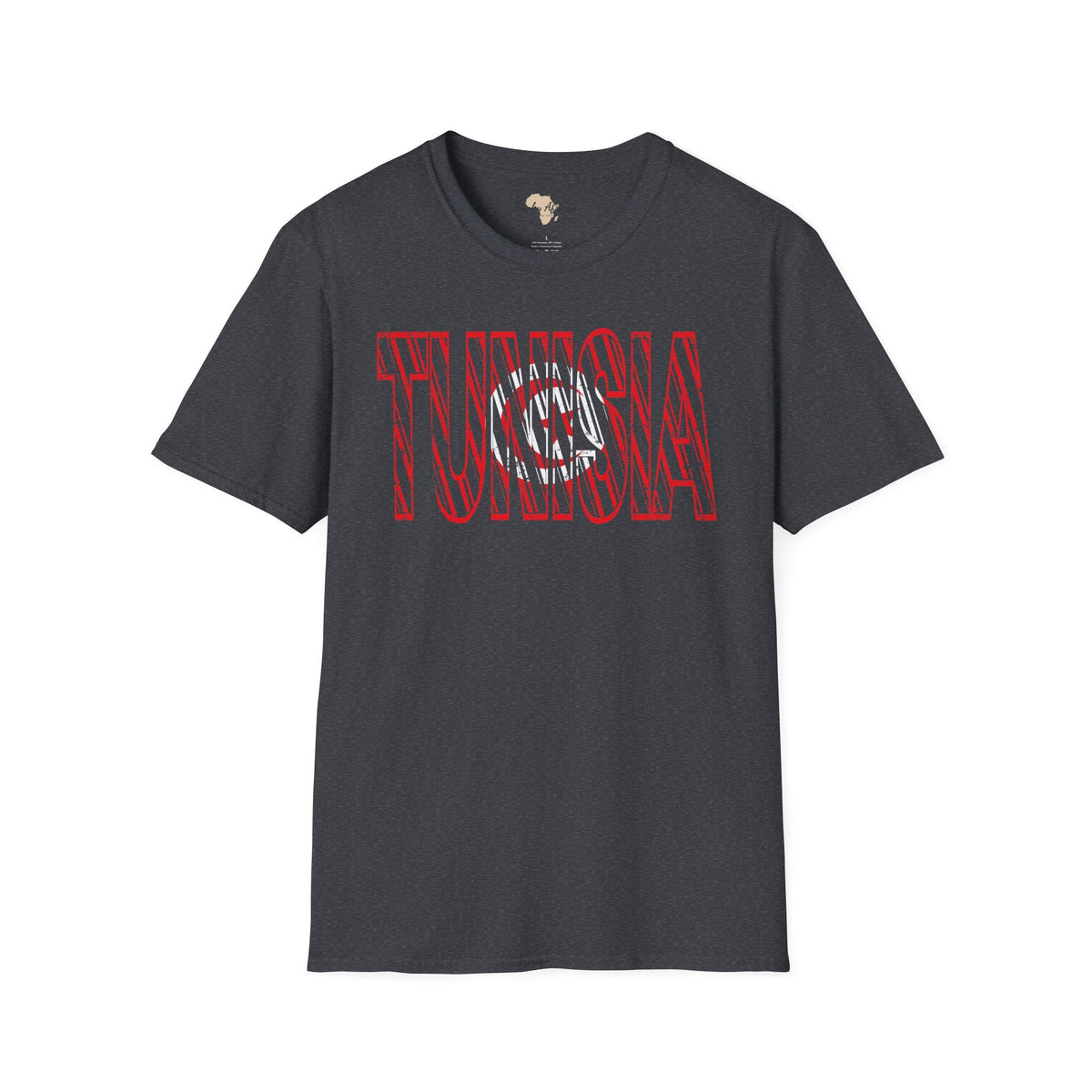 Tunisia text unisex softstyle tee Funky African