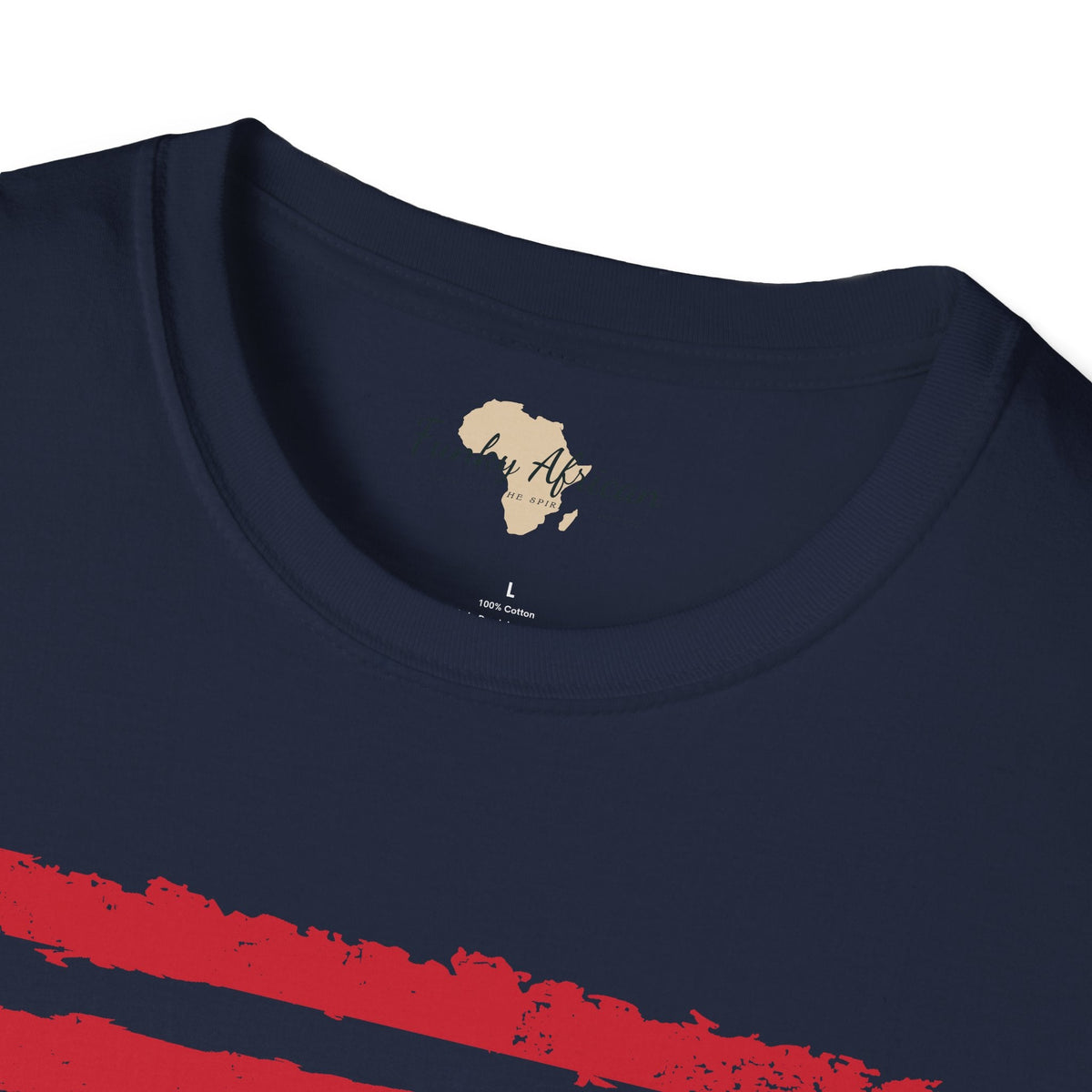 Angola strip unisex softstyle tee Funky African