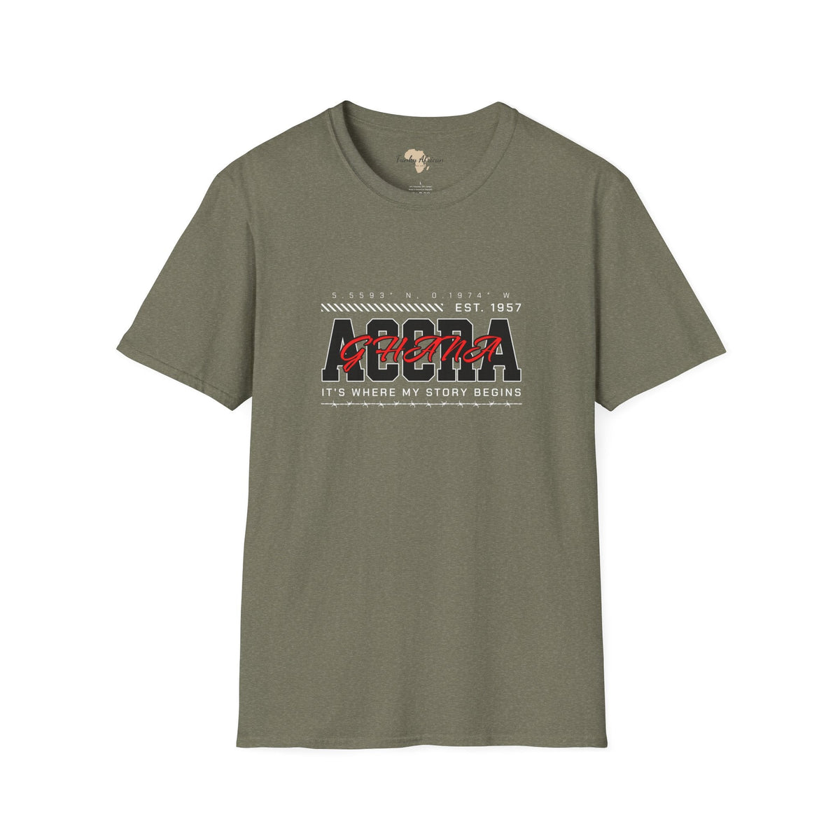 Accra Ghana unisex softstyle tee Funky African