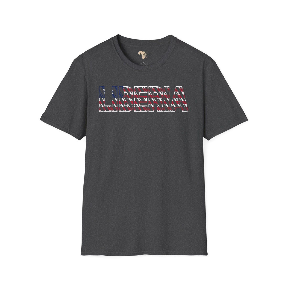 Liberia text unisex softstyle tee Funky African