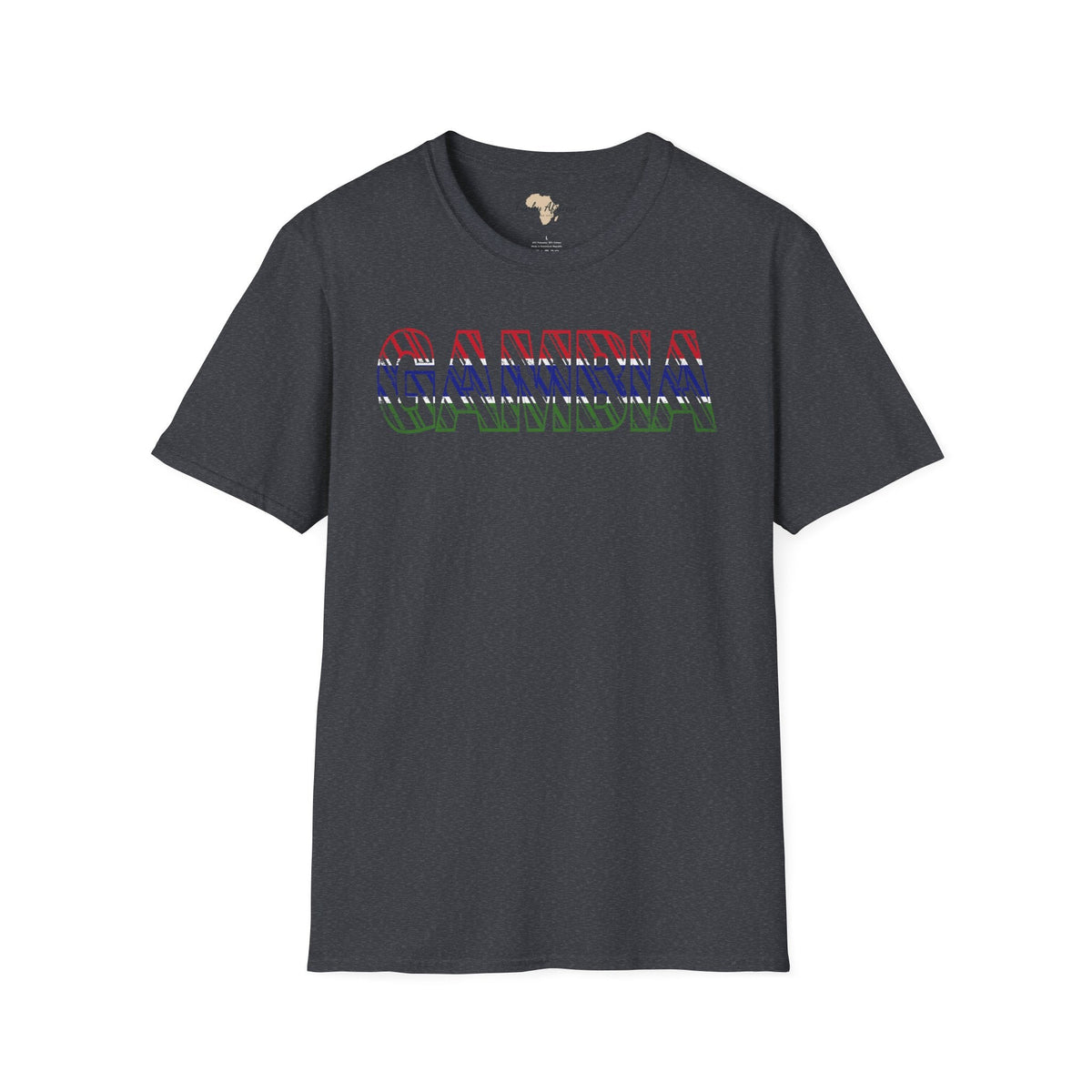 Gambia text unisex softstyle tee Funky African