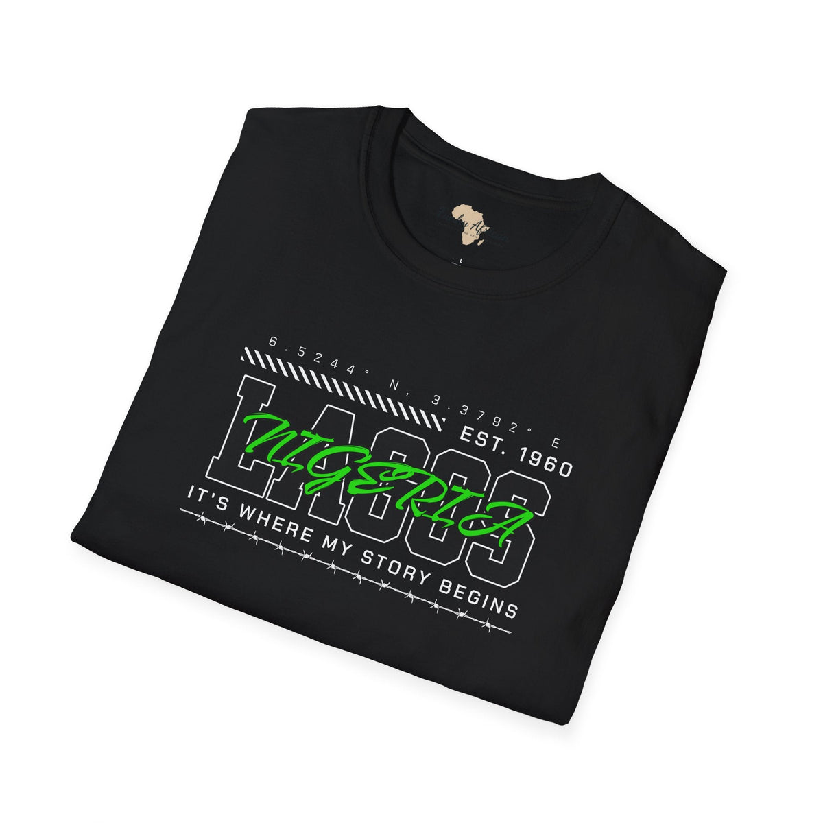 Lagos nigeria unisex softstyle tee Funky African