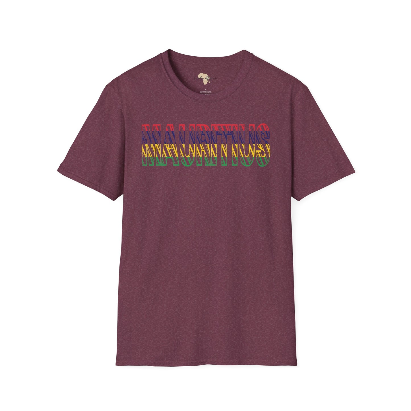 Mauritius text unisex softstyle tee