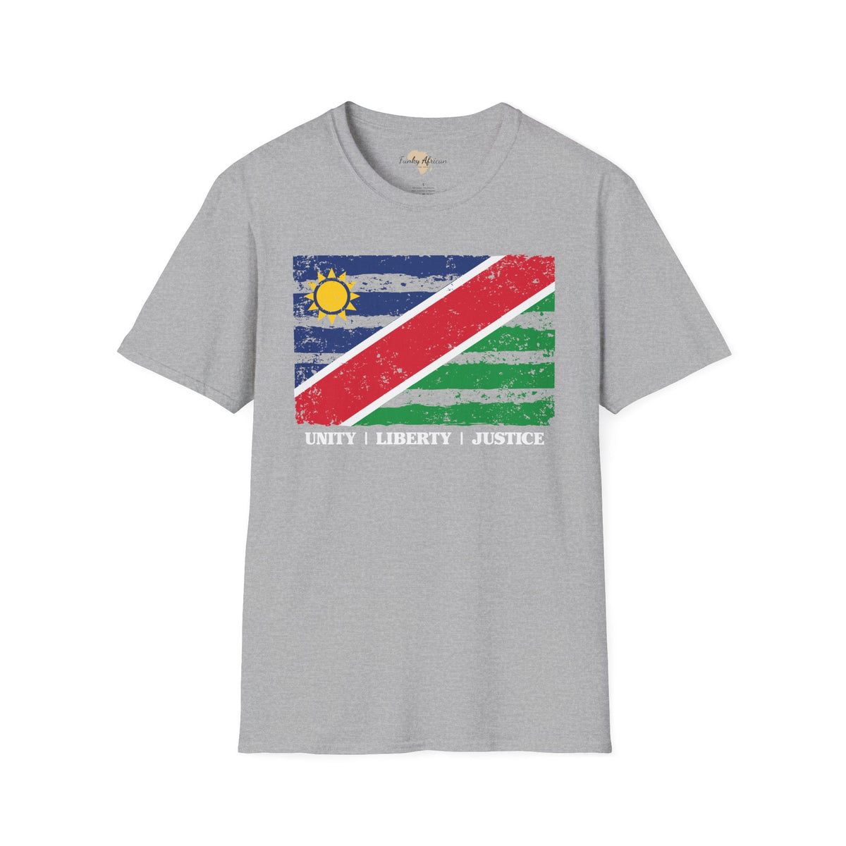 Namibia strip unisex softstyle tee Funky African