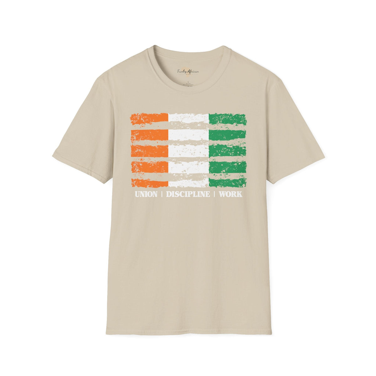 Côte d'Ivoire strip unisex softstyle tee Funky African