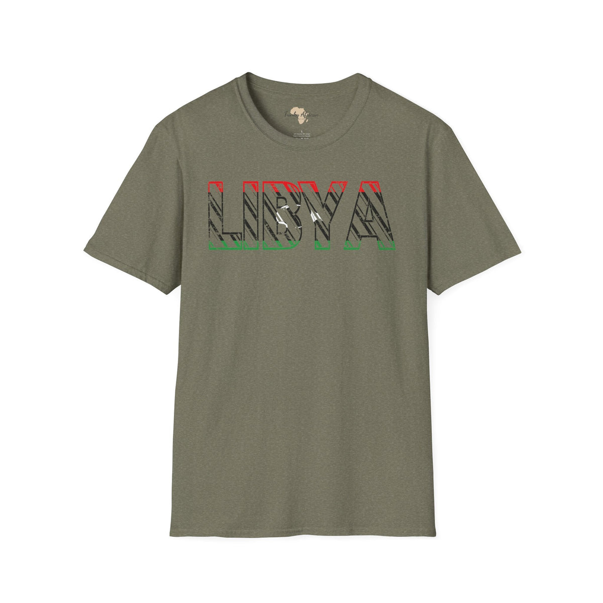 Libya text unisex softstyle tee Funky African