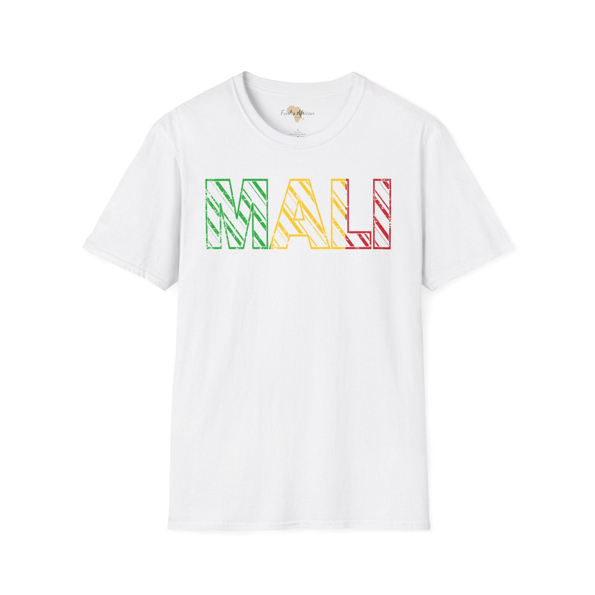 Malian text unisex softstyle tee Funky African
