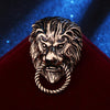 Vintage African Prairie Lion King Brooch Men's Suit Ornament