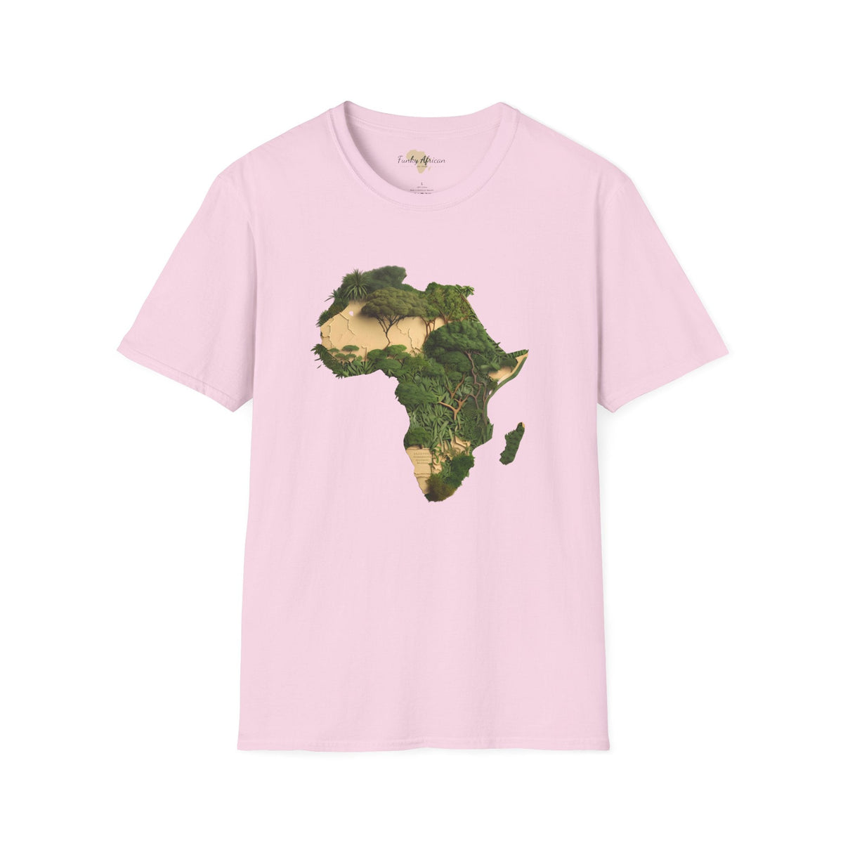 African forest unisex softstyle tee Funky African