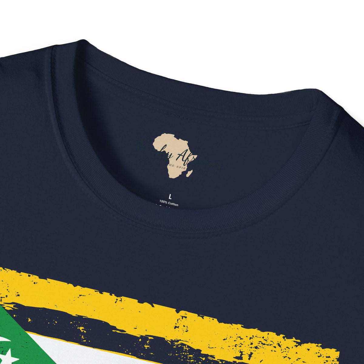 Comoros strip unisex softstyle tee Funky African