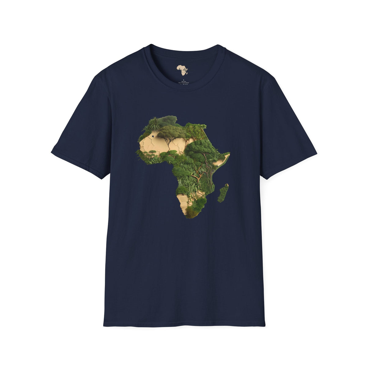 African forest unisex softstyle tee Funky African