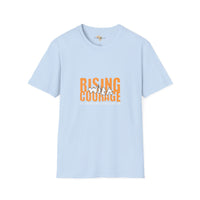 Rising with courage unisex softstyle tee